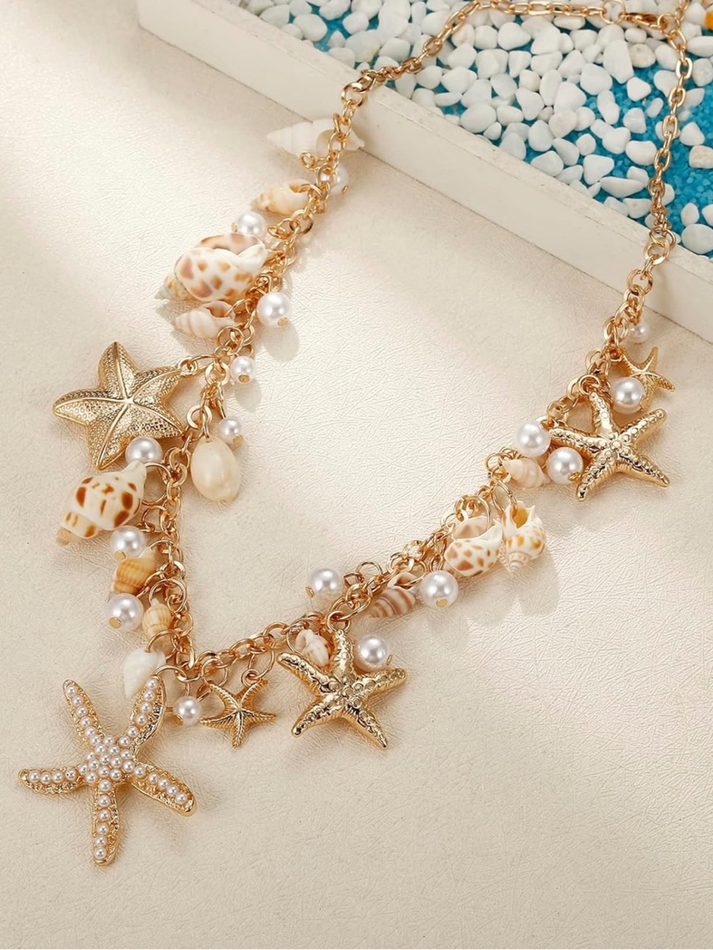 Seashell Starfish Necklace